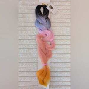 Cosmic Candy Crush 4 Tone Ombre Braiding Hair